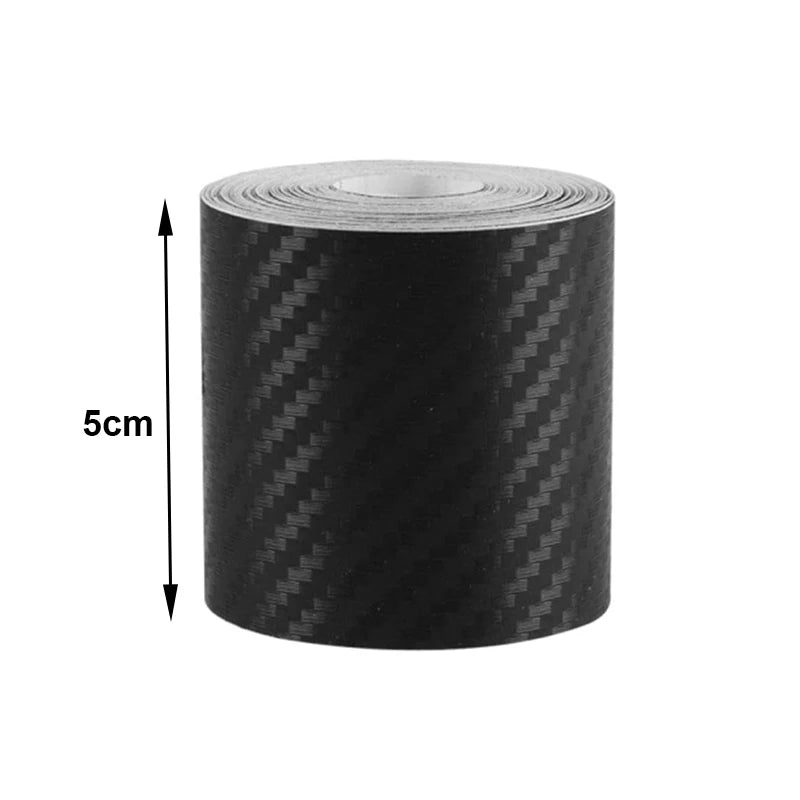 3D Nano Carbon Fiber Car Tape Black Car Door Edge Guards Side