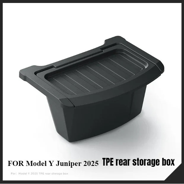 For 2025 Tesla Model Y Juniper Rear Floor Bin Storage Box Durable