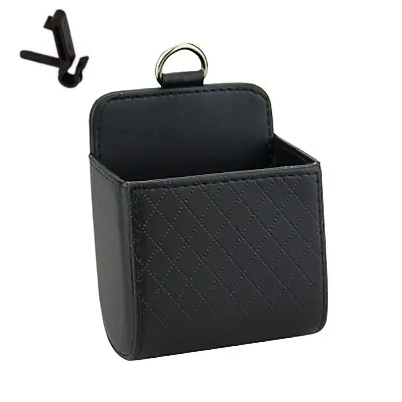 Car Storage Bag Car Air Outlet Debris Bag For Mobile Phone