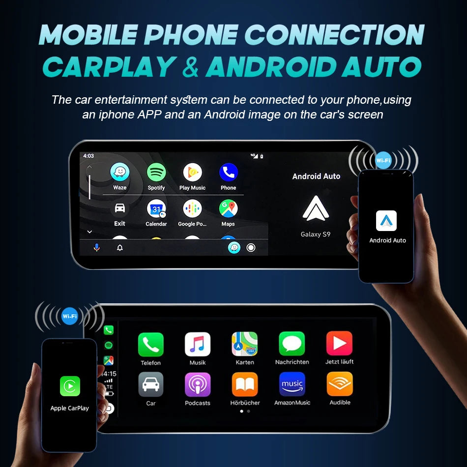 12.3 Android 14 Wireless Carplay For Audi A4 A5 Q5 B9