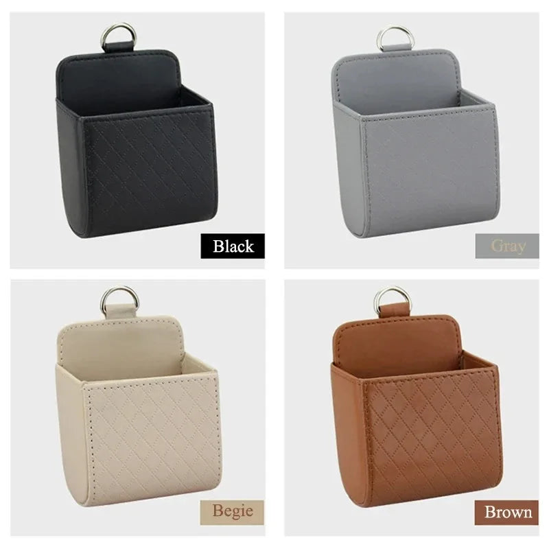 Car Storage Bag Car Air Outlet Debris Bag For Mobile Phone