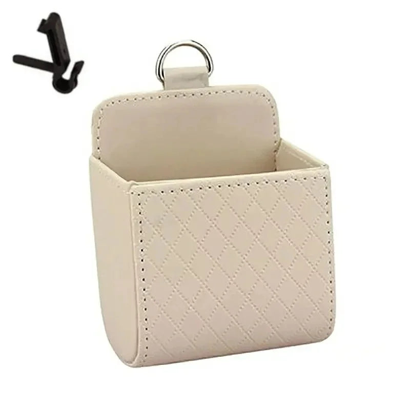 Car Storage Bag Car Air Outlet Debris Bag For Mobile Phone