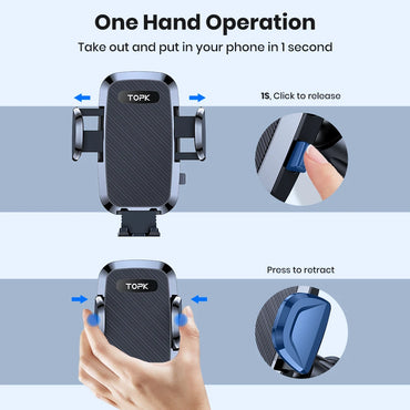 TOPK Universal Car Bracket Gravity Auto Phone Holder Car