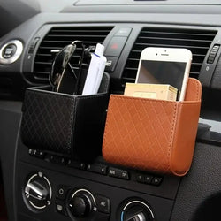 Car Storage Bag Car Air Outlet Debris Bag For Mobile Phone