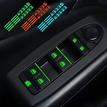 Luminous Car Window Button Sticker Door Window Lifter Switch