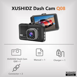 XUSHIDZ NEW 1080P HD Dash Camera Loop Recording Car