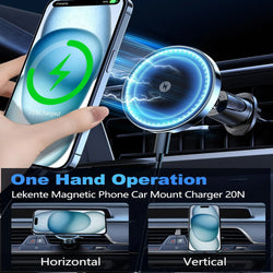 UYUXIO Strong Magnetic Wireless Car Phone Charger Adapter