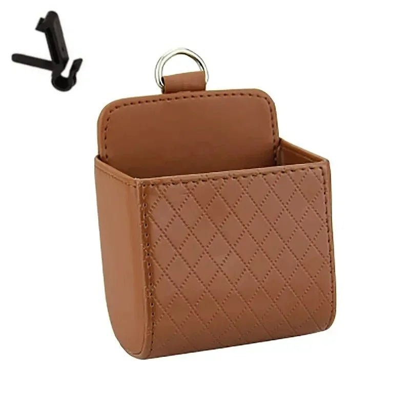 Car Storage Bag Car Air Outlet Debris Bag For Mobile Phone