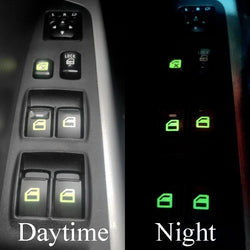 Luminous Car Window Button Sticker Door Window Lifter Switch