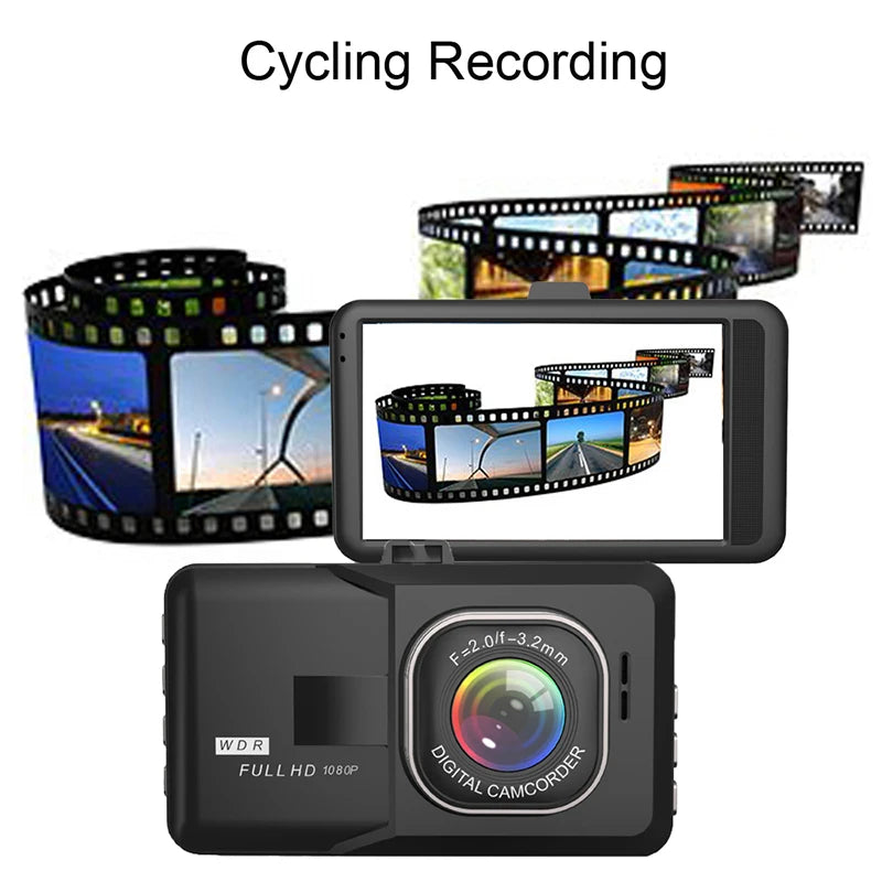 XUSHIDZ NEW 1080P HD Dash Camera Loop Recording Car