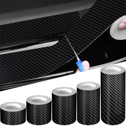 3D Nano Carbon Fiber Car Tape Black Car Door Edge Guards Side