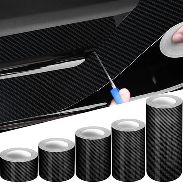 3D Nano Carbon Fiber Car Tape Black Car Door Edge Guards Side