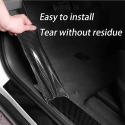 3D Nano Carbon Fiber Car Tape Black Car Door Edge Guards Side