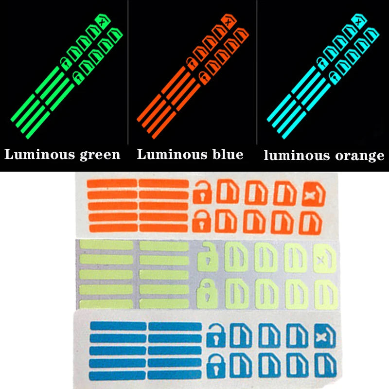 Luminous Car Window Button Sticker Door Window Lifter Switch