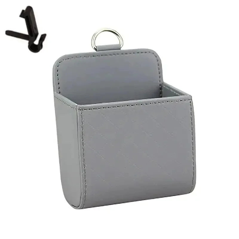 Car Storage Bag Car Air Outlet Debris Bag For Mobile Phone