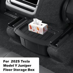 For 2025 Tesla Model Y Juniper Rear Floor Bin Storage Box Durable