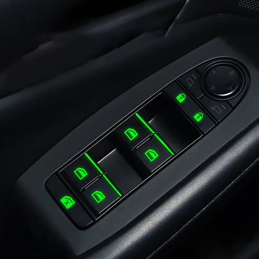 Luminous Car Window Button Sticker Door Window Lifter Switch